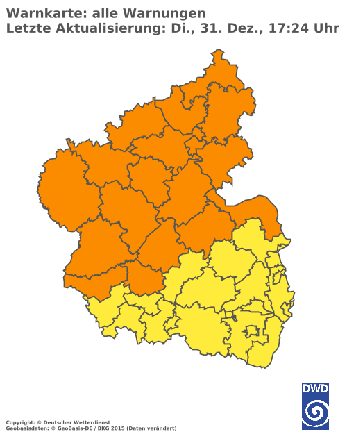 Aktuelle Wetterwarnungen für  Ahrweiler